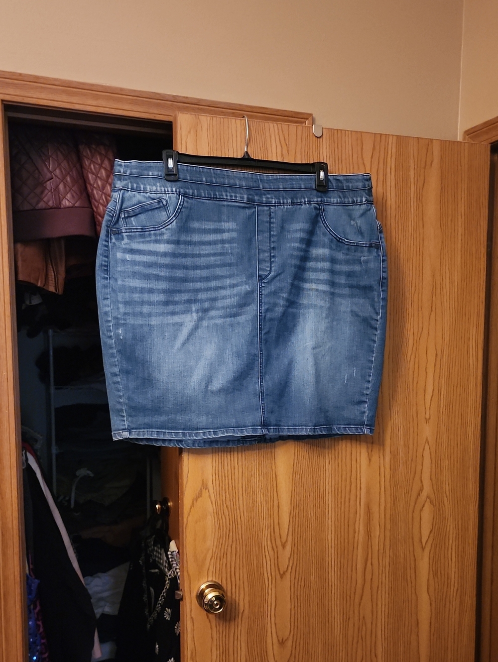Democracy Blue Denim Mini Skirt